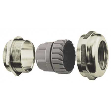 4220316 - PG16 8-15 mm Cable Gland Standard Straight-Through Nickel Plated Brass