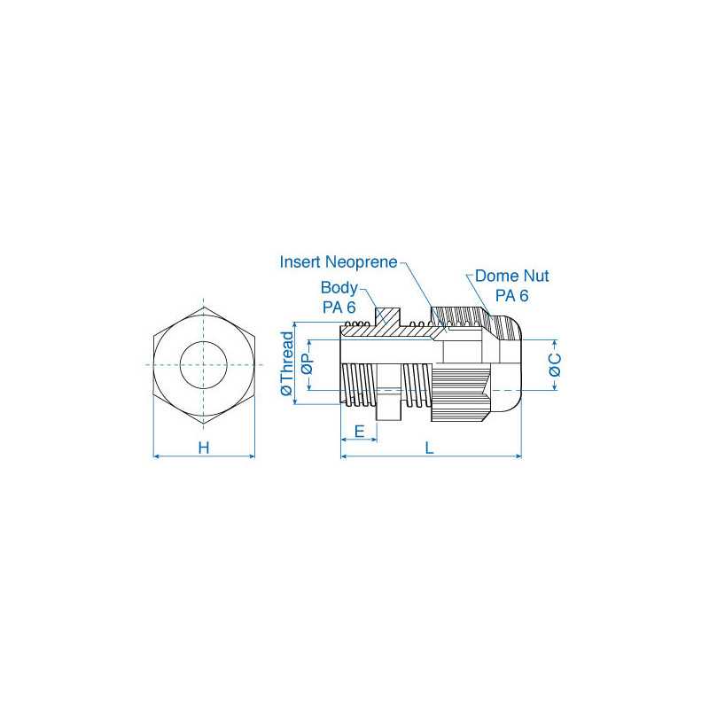 M63x1.5 - ATEX - Polyamide Cable Gland