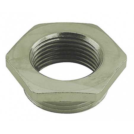 Cable Gland Reducer - M25x1.5 to M16x1.5, Nickel-Plated Brass