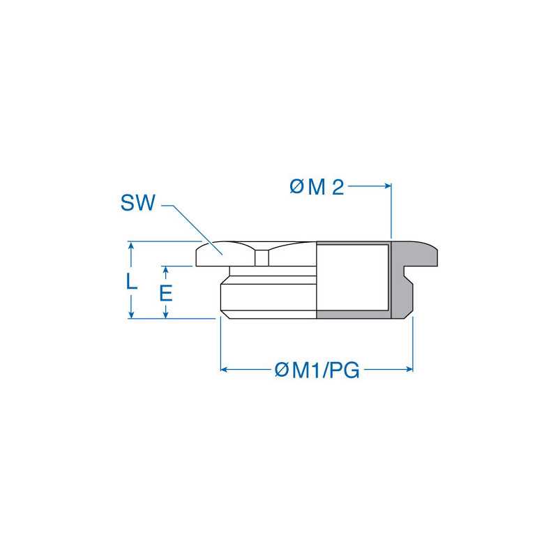 Cable Gland Reducer - M63x1.5 to M40x1.5, Nickel-Plated Brass