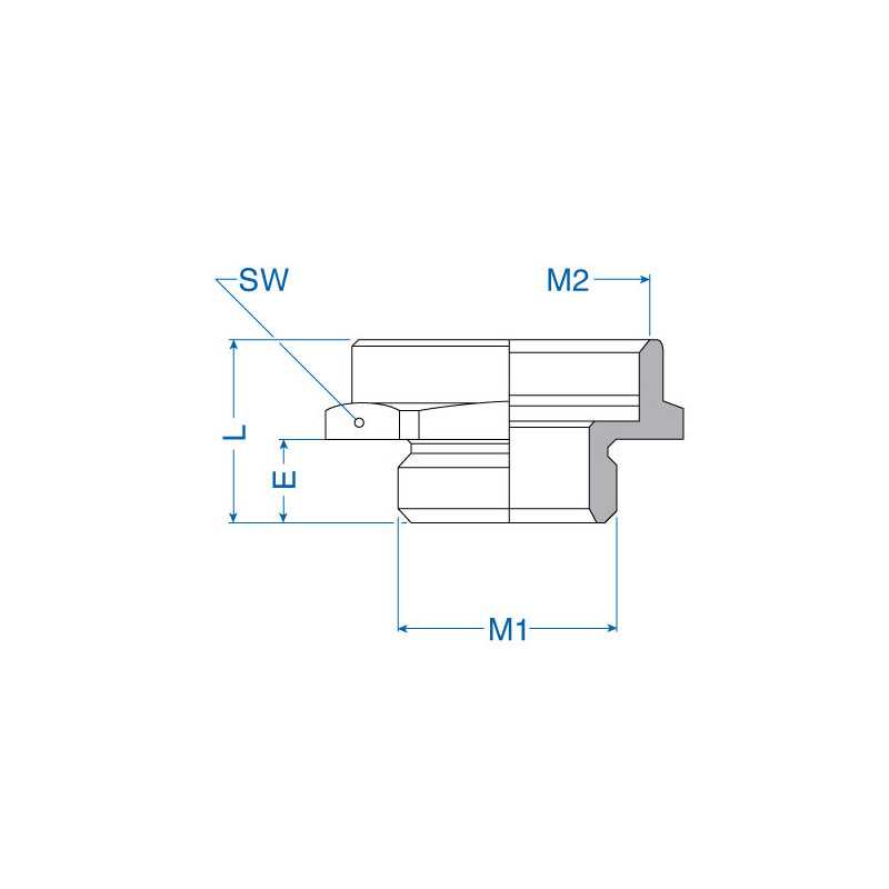 Cable Gland Enlarger - M32x1.5 to M40x1.5, Nickel-Plated Brass