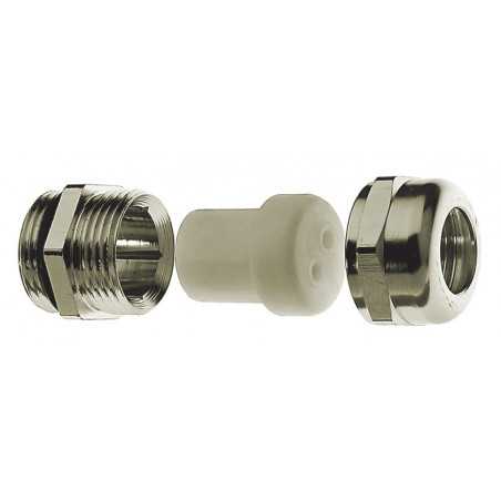 Cable Gland Multi-Conductor, Nickel Plated Brass, PG16, 3 x 7 mm holes