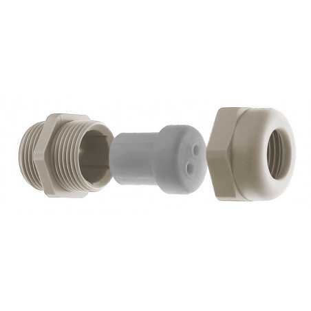 Cable Gland Multi-Conductor, Polyamide PA 6 25% Glass-fiber Reinforced, M16x1.5, 2 x 3 mm holes