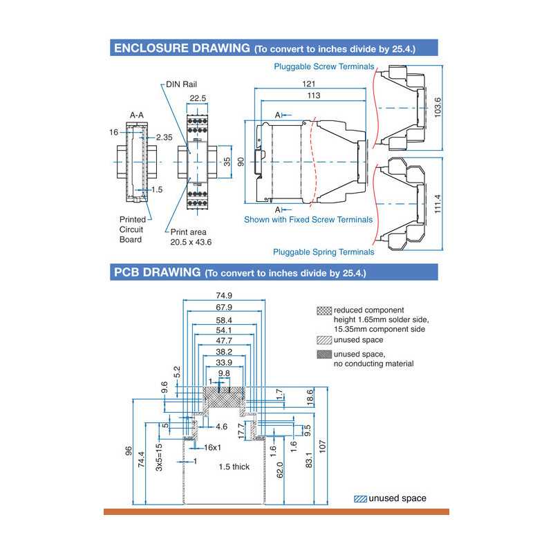 KO4300 Series 16 Terminal - Spring Clamp