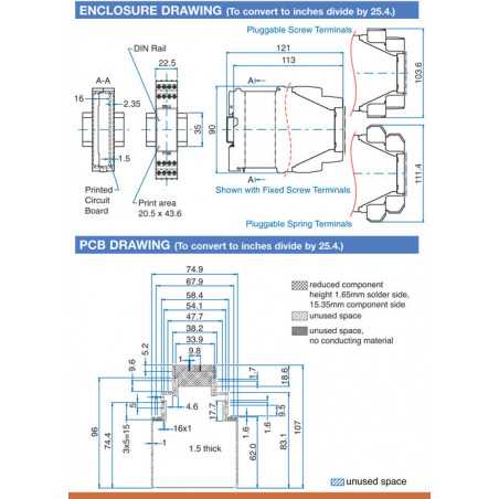 KO4300 Series 16 Terminal - Spring Clamp
