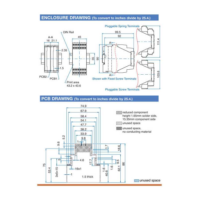 KO4300 Series 32 Terminal - Spring Clamp