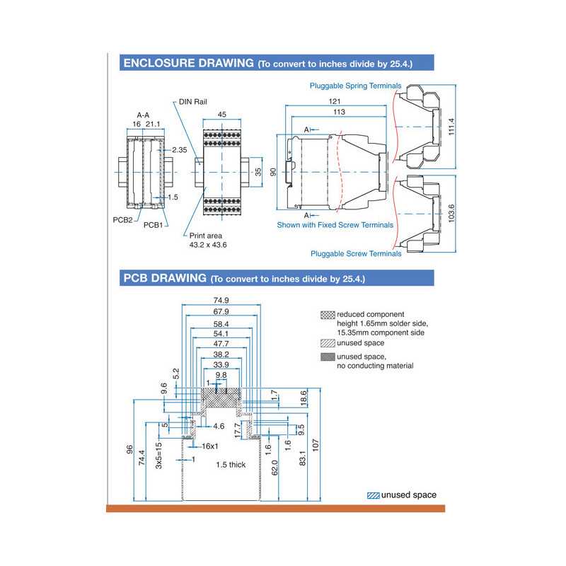 KO4300 Series 32 Terminal - Spring Clamp
