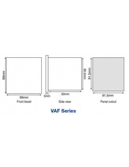 VAF39A-110V-CU, Volt-Ampere-Frequency Meters