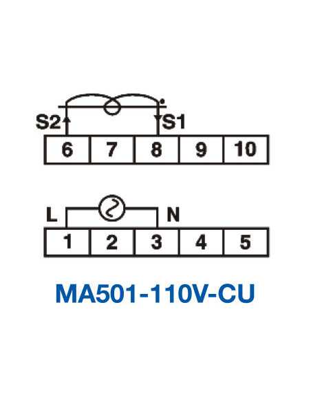 MA501-110V-CU, LCD Ampere Meters