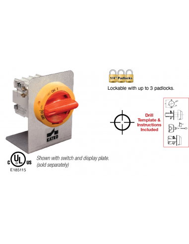 OKA/KU Door Mounting Kit - OKA/KU4P LK10 2.V Y/R - Motor Disconnect Switch