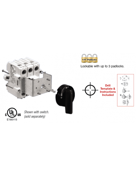 OKA/VKA Door Mounting Kit - OKA/VKA 2.V - Motor Disconnect Switch|Disconnect Switches