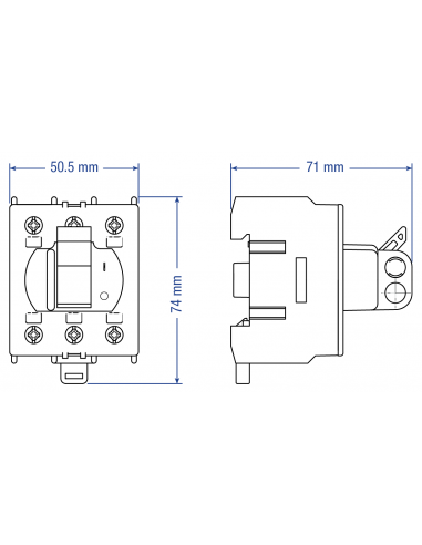 KUE325 - 25 A Toggle Handle Motor Disconnect Switch