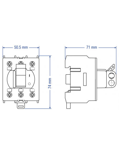 KUE325 - 25 A Toggle Handle Motor Disconnect Switch