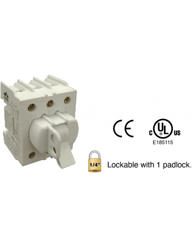 KUE363 - 60 A Toggle Handle Motor Disconnect Switch