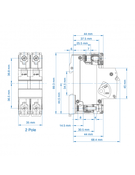 2C40UR - ﻿﻿UL1077 Recognized Supplementary Protector