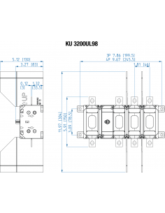 KU 4200UL98 - 200 A UL 98 Disconnect Switches, 4 Pole 2