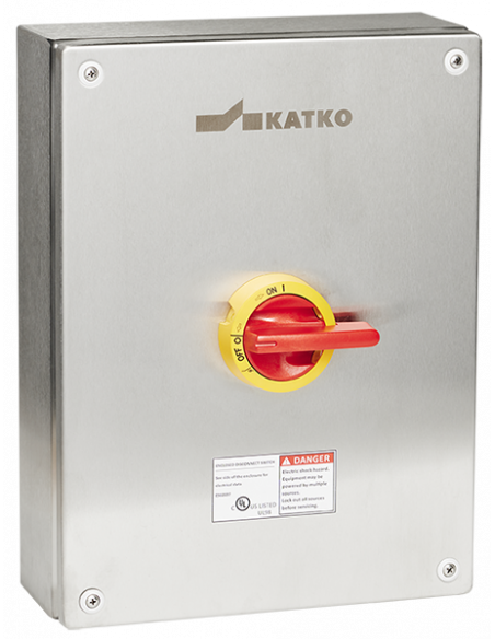 KER3100UL98 Y/R - UL98 Motor Disconnect Switch - Stainless Steel Enclosure