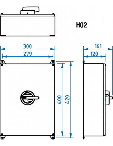 KER3100UL98 Y/R - UL98 Motor Disconnect Switch - Stainless Steel Enclosure