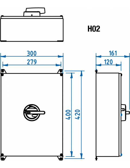 KER4100UL98 Y/R - UL98 Motor Disconnect Switch - Stainless Steel Enclosure