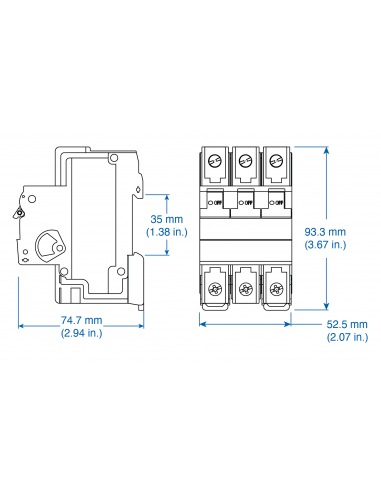 3G50UM - DLS8 - UL508 Listed Manual Motor Controllers “Suitable as Motor Disconnect”