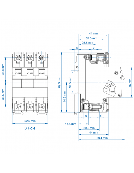 3D40UR - ﻿﻿UL1077 Recognized Supplementary Protector