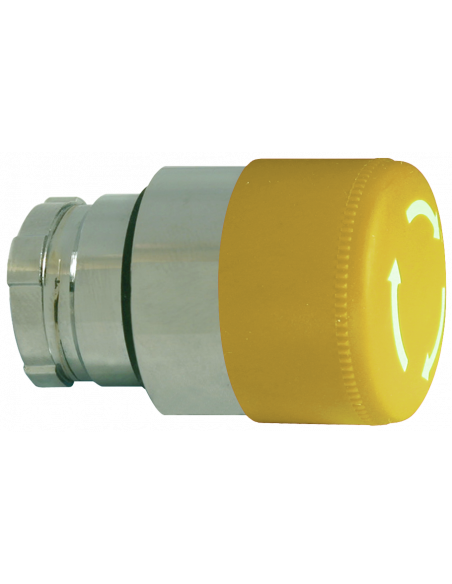 2AMLS8 Mushroom Push-Turn Small - Non-Illuminated Metal Operator