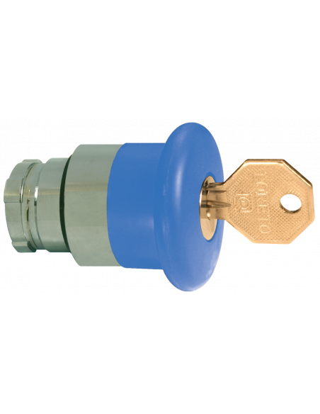 2AMLKB6 Mushroom with Key Release - Non-Illuminated Metal Operator
