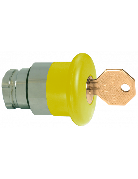 2AMLKB8 Mushroom with Key Release - Non-Illuminated Metal Operator
