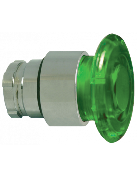 2ALM3LB-110 Mushroom Illuminated Momentary - Illuminated Mushroom Metal Operator