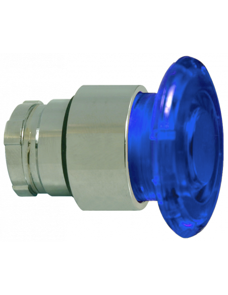 2ALM6LB-230 Mushroom Illuminated Momentary - Illuminated Mushroom Metal Operator