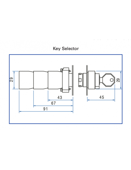 2AK2-03 Non-Illuminated Metal Selector Switch Operators