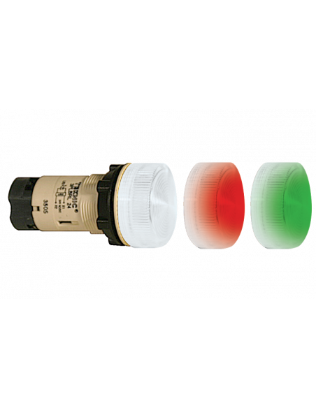 3PLBR34L-230 Unibody LED Indicator Plastic Pilot Lights