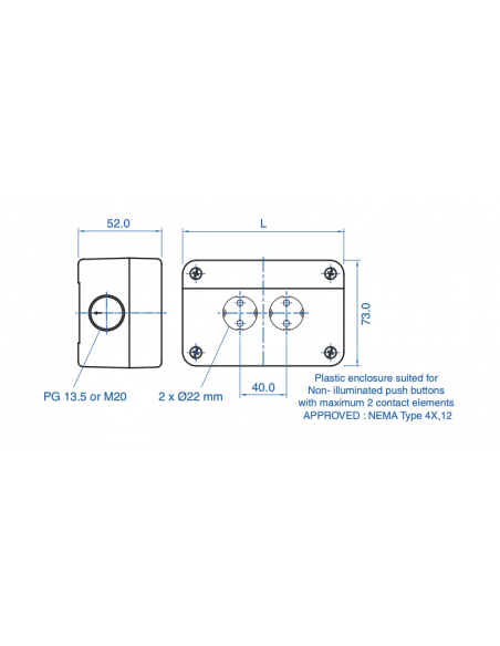 4003C11 Thermoplastic Enclosures