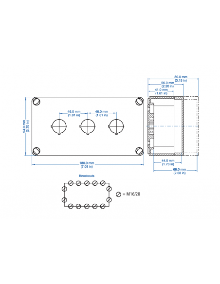 153-903/L Polycarbonate Enclosures