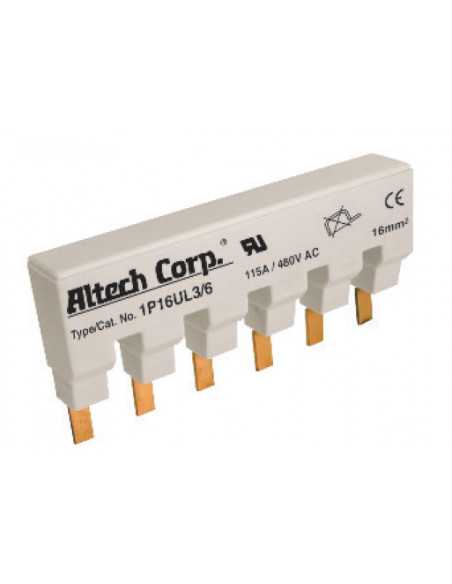 2P16UL3/6 - UL 489 - 2 PHASE BUSBAR - standard spacing