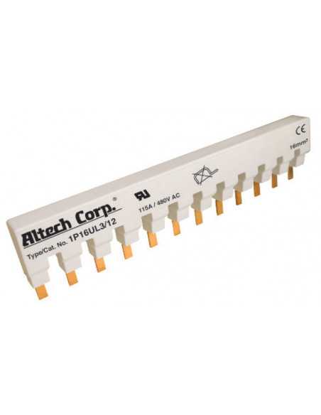 3P16UL3/12 - UL 489 - 3 PHASE BUSBAR - standard spacing