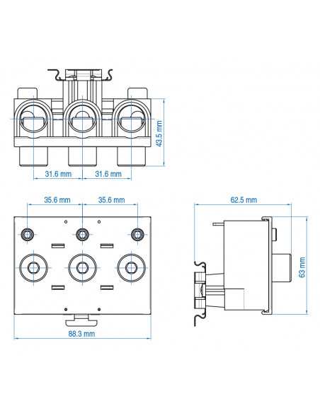 P95UB - Power Feed Block