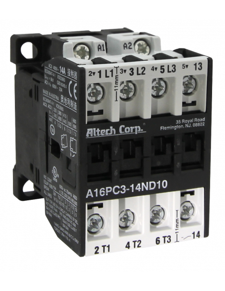 A16PC3-10ND10-DC24V PC Series Contactors - 22A Frame (1 Phase, 3 Phase)