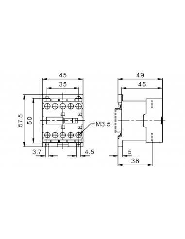 A16PC1-12D10-DC24V PC Series Contactors - MINI Frame (1 Phase, 3 Phase)