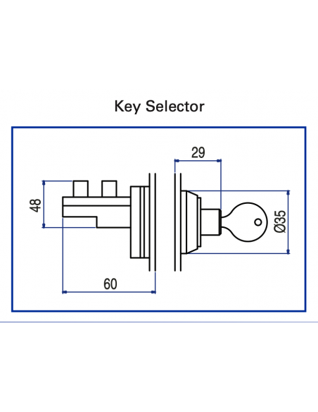 AK2-3PC-KD Key Selector Switch
