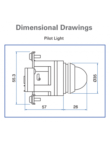 PLB3-230 Metal Pilot Lights