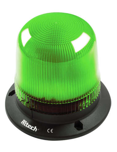 IT070G024 Z- Green Beacon Signaling LED Light with Buzzer, 12-24V AC/DC
