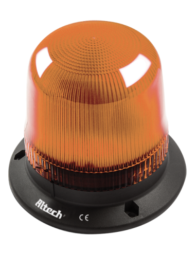 IT120Y024 Z- Yellow Beacon Signaling LED Light with Buzzer, 12-24V AC/DC