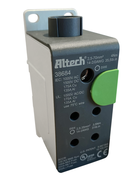 38684 - 175 A Cu 135 A Al, UL1953 Power Distribution Blocks