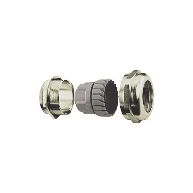 4220354 - PG13.5 4-10 mm Cable Gland Standard Straight-Through Nickel Plated Brass