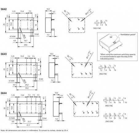 56.OA44.6031N - Safety Relay : OA 5644 : 8A : 60V : 3 NO - 1 NC