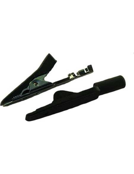 930318100 - Alligator Clip MA 1 Crimp BLACK
