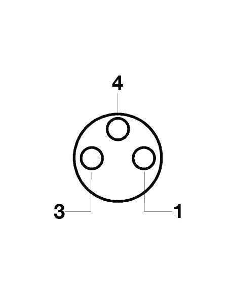 CNF08-R3LP0-BP5 - M8 - Field Wired Connectors
