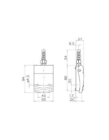 51.604B - FM1 Compact, one pedal foot switch