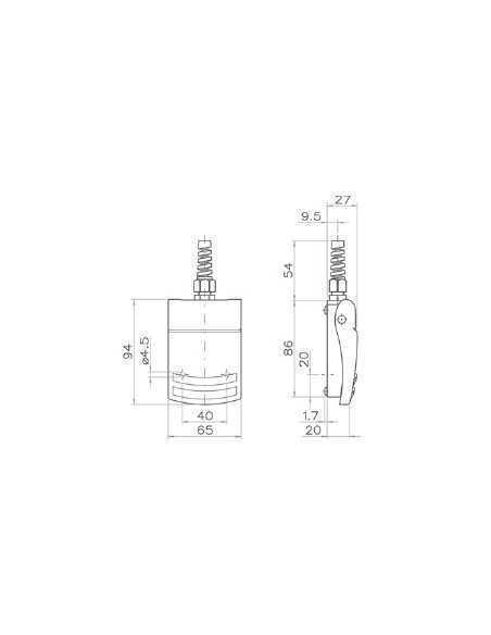 51.611B - FM1 Compact, one pedal foot switch